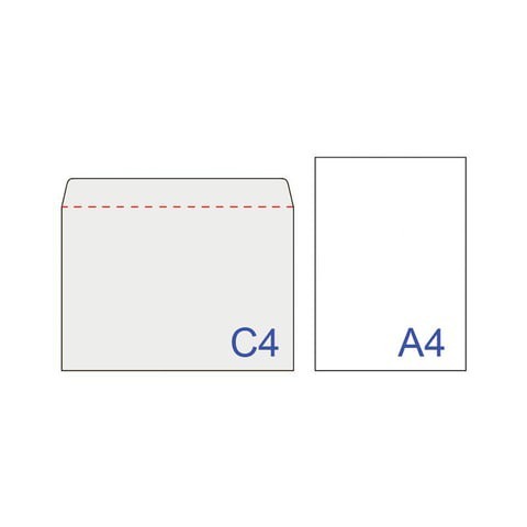 Конверты почтовые С4 отрывная лента Куда-Кому 25 шт 121853 (4) (86193)