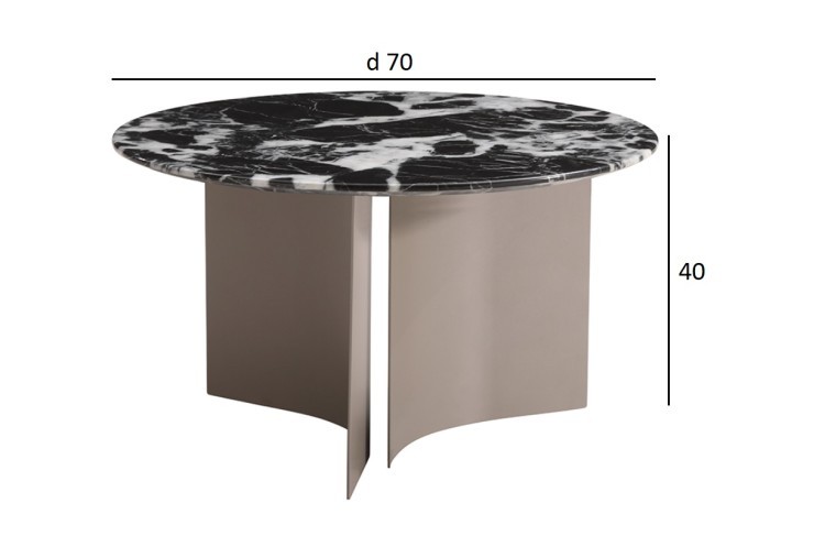 Стол журнальный черный d70*40см (TT-00013105) Стол журнальный черный d70*40см (TT-00013105)