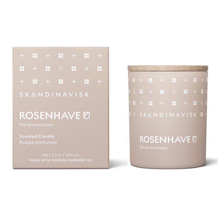 Свеча ароматическая rosenhave с крышкой, 65 г (новая) (70381)