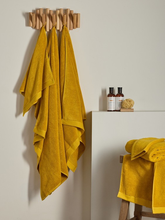 Полотенце для лица цвета охры из коллекции essential, 30х30 см (80174)