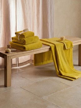 Полотенце для лица цвета охры из коллекции essential, 30х30 см (80174)