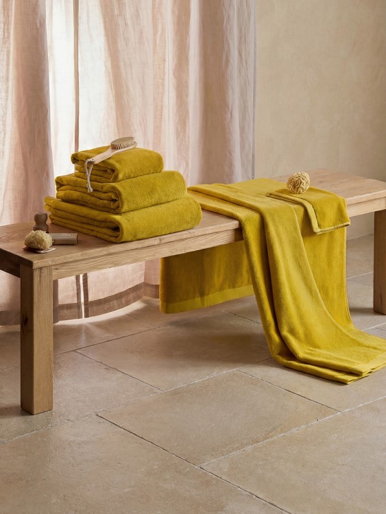 Полотенце для лица цвета охры из коллекции essential, 30х30 см (80174)