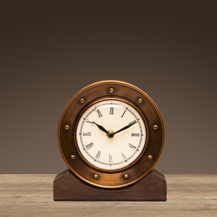 Часы Алейн DTR2104 s/3Med, 16, бронза, дерево, стекло, Bronze, RESTORATION HARDWARE