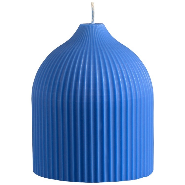 Свеча декоративная ярко-синего цвета из коллекции edge, 10,5см (73758)