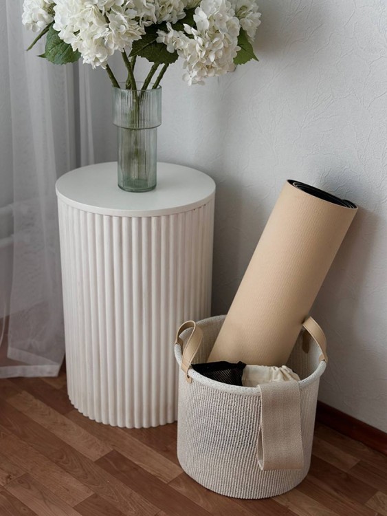 Корзина для хранения sustainable collection, D22х23 см, молочная (78507)