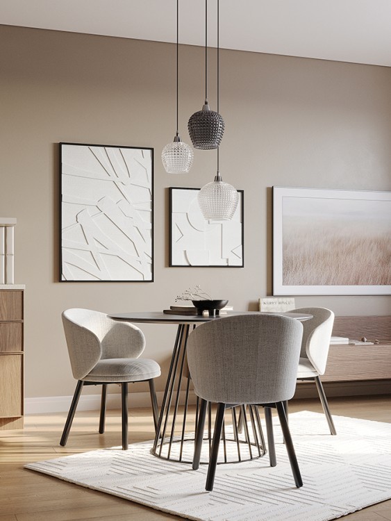 Панно декоративное с эффектом 3d minimalism, с черной рамой, 60х60 см (76496)