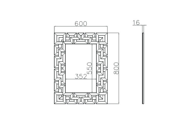 Зеркало 60*80см (TT-00001695)