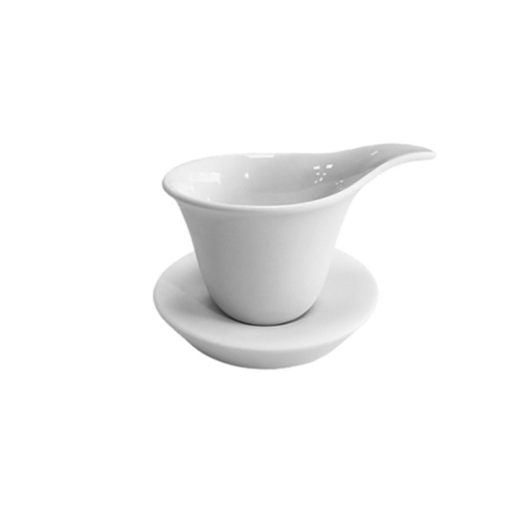 Чайная пара 13012C, фарфор, white, Cookplay