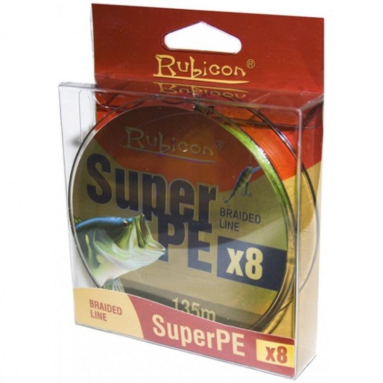 Леска плетеная Rubicon Super PE 8x 0,14мм 135м Black 491135BL-014 (75966)