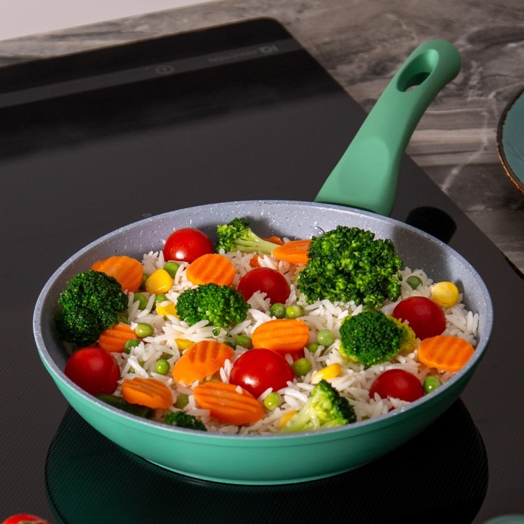 Сковорода agness с антипригарным покрытием "smoky", 20х4,3см Agness (932-506)