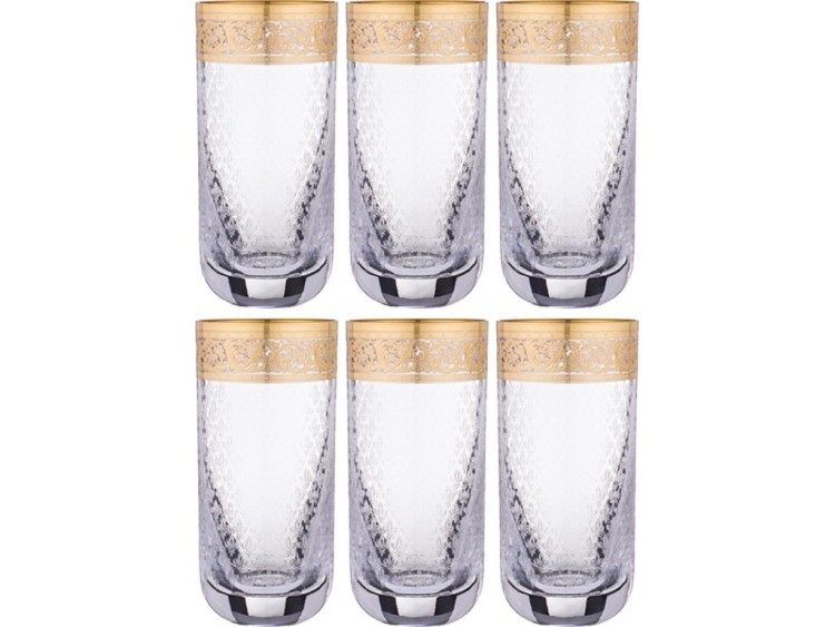 Набор стаканов для воды из 6 шт. "гранвиль" 370 мл. высота=15 см. Combi Zpu (666-073) 