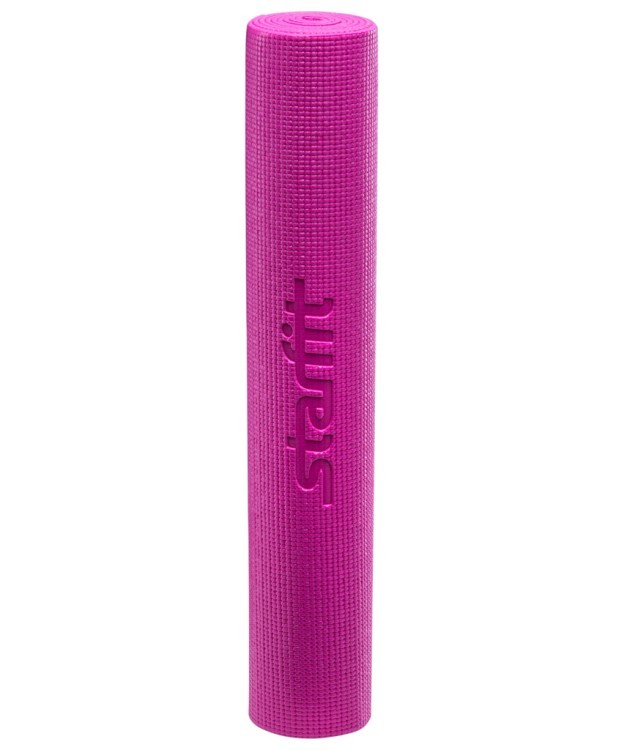 Коврик для йоги FM-101, PVC, 173x61x0,3 см, фиолетовый (129860)