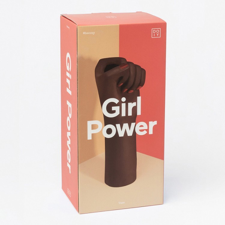 Ваза для цветов girl power, black, 27,1 см (75941)