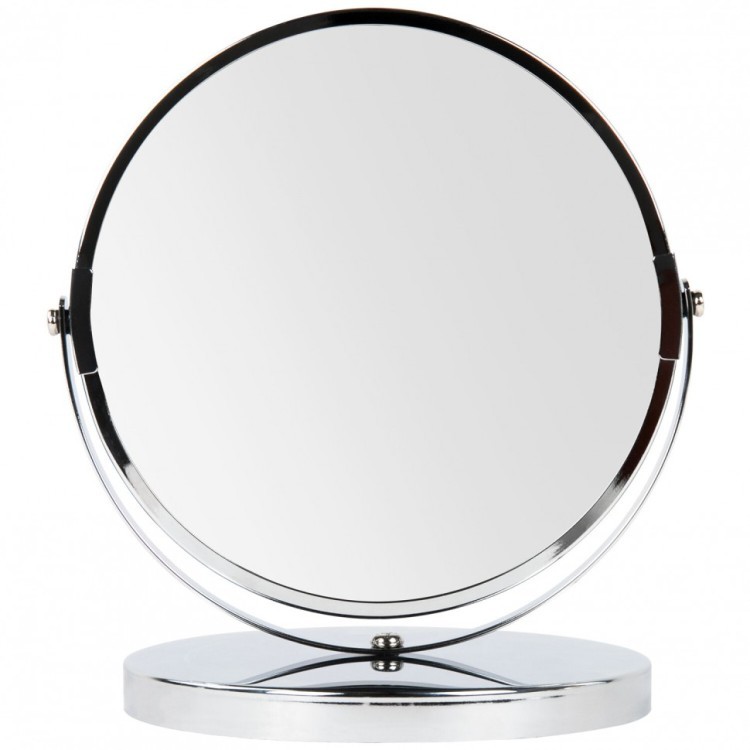 Зеркало настольное BRABIX круглое диаметр 17 см двустороннее с увеличением 607422 (1) (95071)