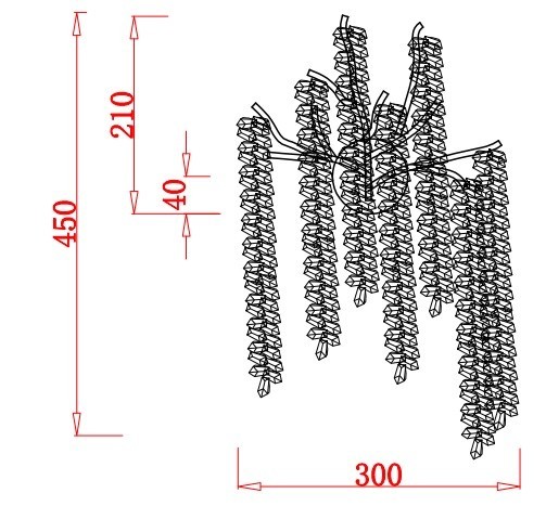 Бра 40*h.40 см, металл цвет золото (TT-00012898)