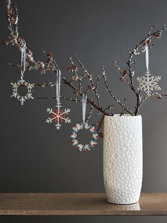 Набор елочных украшений christmas diamonds из коллекции new year essential, 4 шт. (79409)