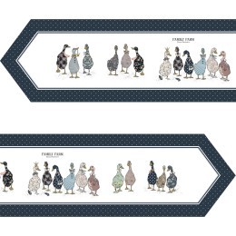 Дорожка на стол "family farm", 45х215см, синий 100% хлопок,твил Lefard (850-742-32)