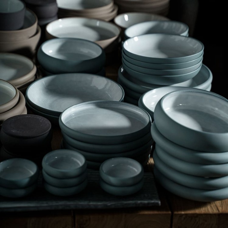 Тарелка E733-O-06004/9.5, 10, керамика, gray, ROOMERS TABLEWARE