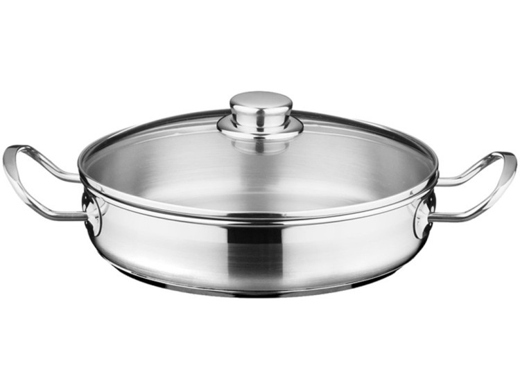 Сотейник со стеклянной крышкой "professional" диаметр=24 см.2,5 л.высота=5.5 см. Pinti Inox (340-048) Сотейник со стеклянной крышкой "professional" диаметр=24 см.2,5 л.высота=5.5 см. Pinti Inox (340-048)