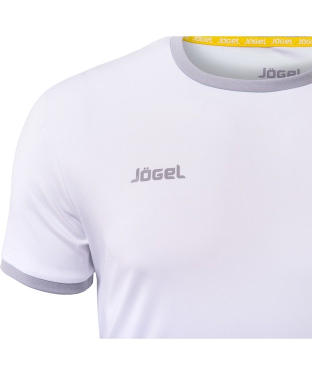Футболка футбольная JFT-1010-018, белый/серый, детский (436185) Футболка футбольная JFT-1010-018, белый/серый, детский (436185)