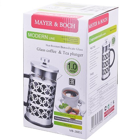 Френч пресс нерж 1л Mayer&Boch (28855)