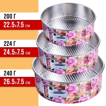 Набор 6в1 форм для выпечки 24,5 х 7,5 см / 22,5 х 7,5 см / 26,5 х 7,5 см Mayer&Boch (28958-59-60-П) Набор 6в1 форм для выпечки 24,5 х 7,5 см / 22,5 х 7,5 см / 26,5 х 7,5 см Mayer&Boch (28958-59-60-П)