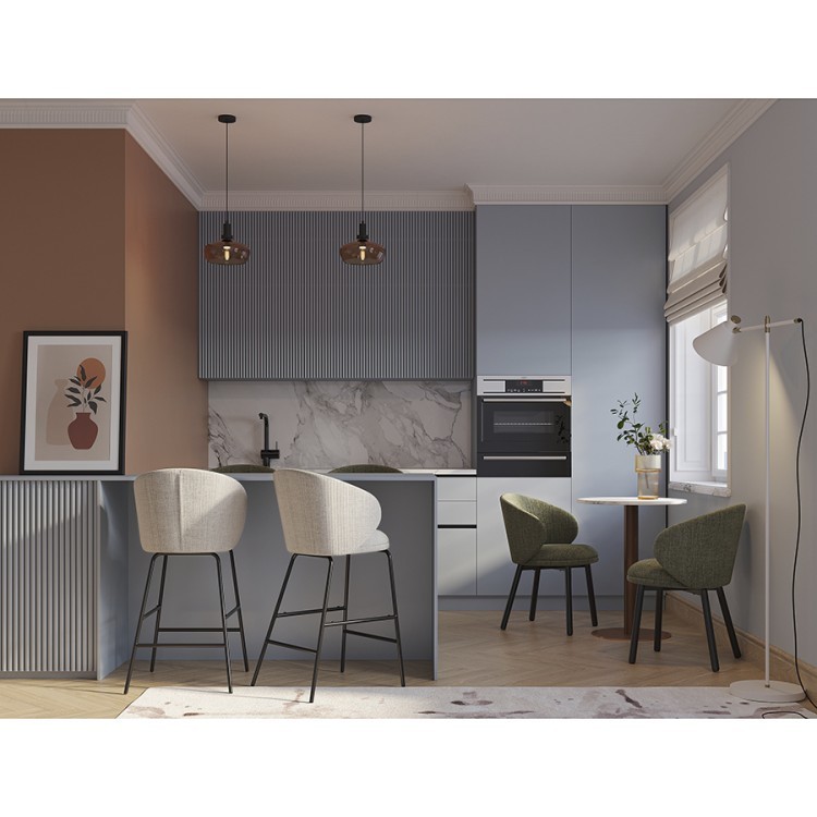 Стул полубарный comfy, рогожка, топленое молоко (77340)