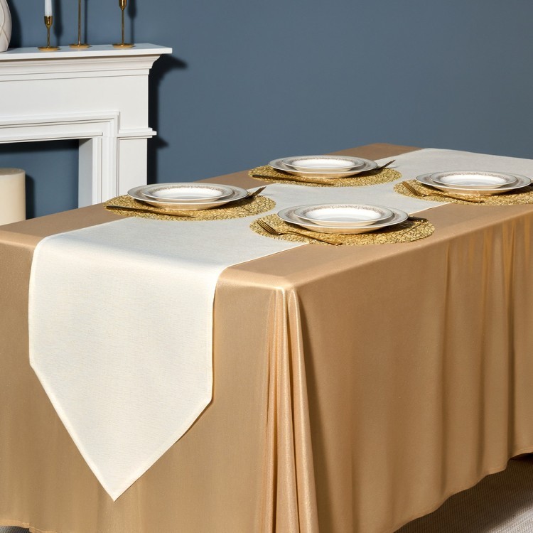Дорожка на стол 45х300 cm  "феерия. золото", цвет: бежевый, tm lefard, полиэстер 100% Lefard (986-003-32)