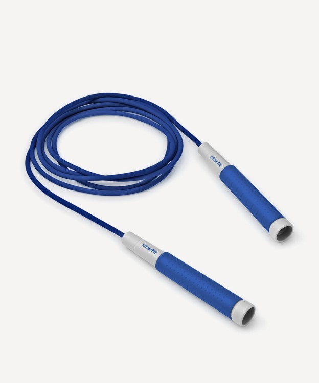 Скакалка Starfit RP-401, c силиконовыми ручками, 3 м, синий (2109381)