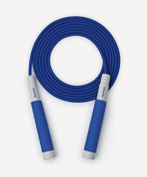 Скакалка Starfit RP-401, c силиконовыми ручками, 3 м, синий (2109381)