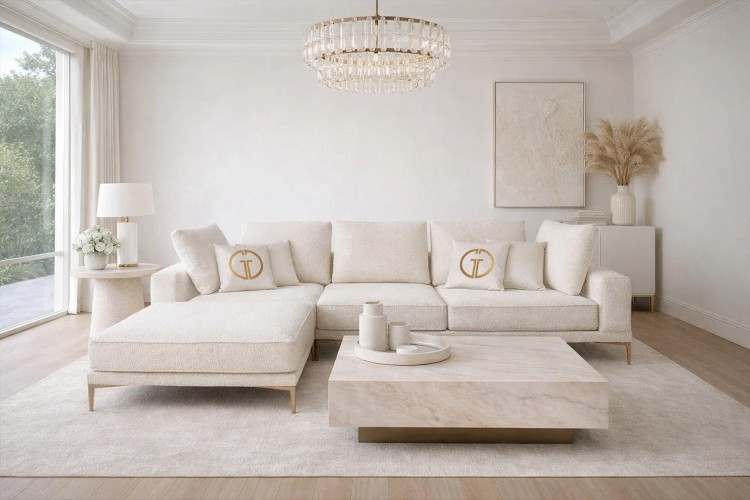 Стол журнальный АГАТ (AGATE) светлый керамический 120*80*29см (TT-00016026)