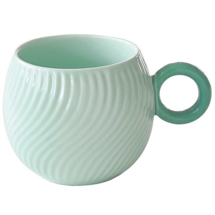 Кружка waves, 350 мл, бирюзовая (80326)