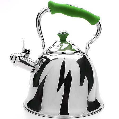 Чайник мет 3л со свист руч/зеленая МВ (23778)