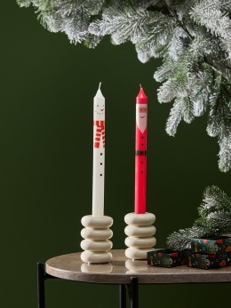 Набор из двух новогодних свечей Зимние Гости из коллекции new year essential, 25см (81001)