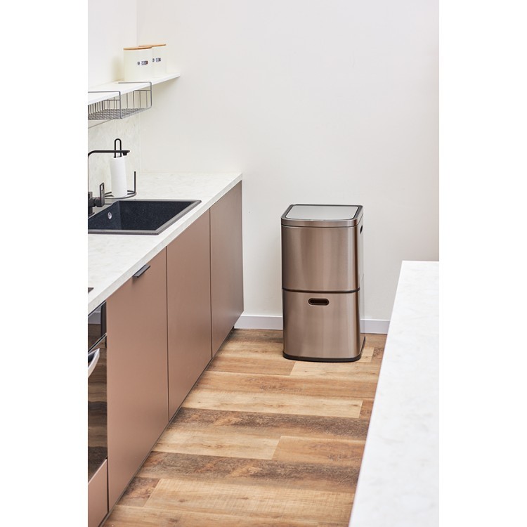 Контейнер мусорный с 2-мя отделениями smart bin, сенсорный, 60 л (78739)