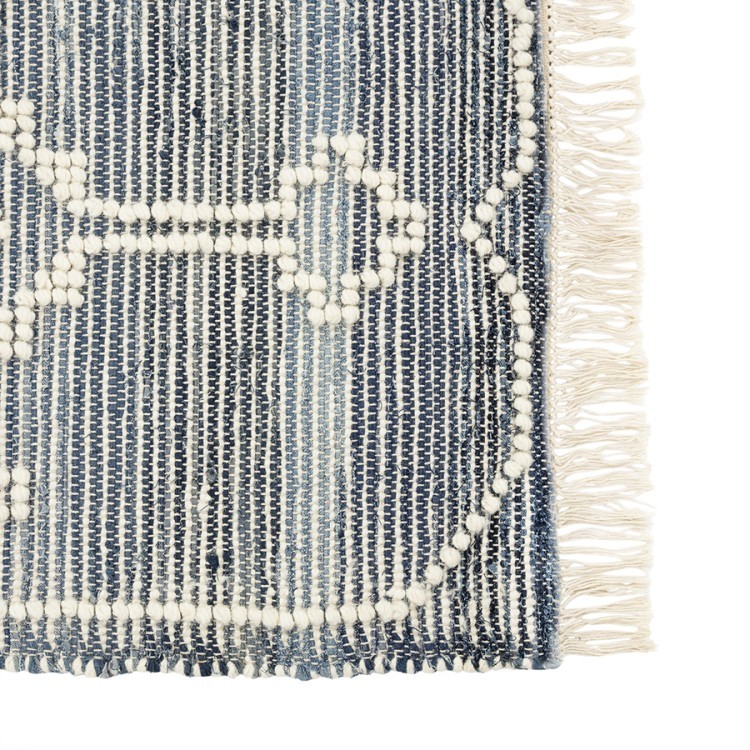 Ковер из шерсти и денима jammu из коллекции ethnic, 70x160см (76052) Ковер из шерсти и денима jammu из коллекции ethnic, 70x160см (76052)