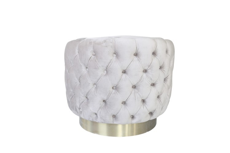 Кресло вращающееся, велюр светло-серый 81*84*71см (TT-00005093)