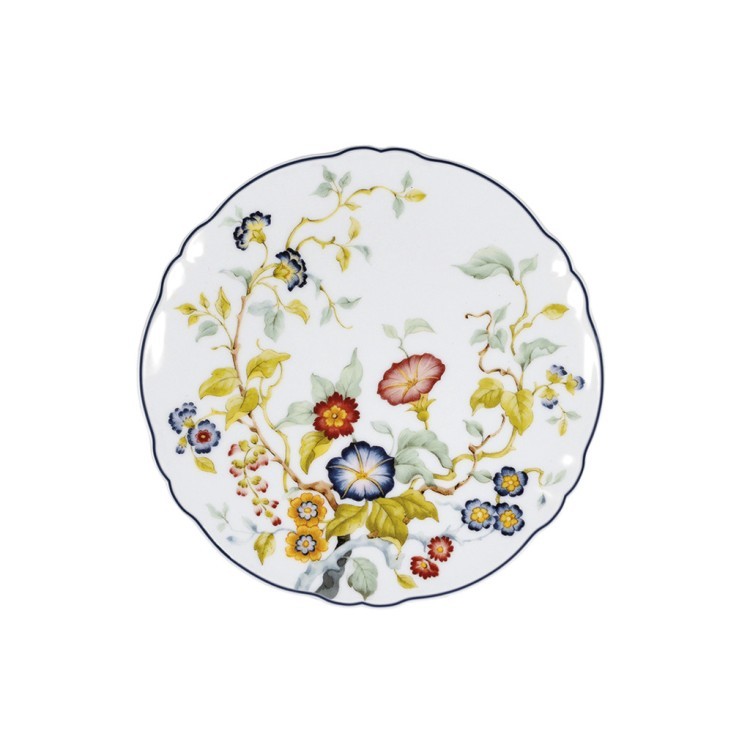Тарелка LFLO032BL002205, 20.5, фарфор, white, blue, LE COQ Тарелка LFLO032BL002205, 20.5, фарфор, white, blue, LE COQ
