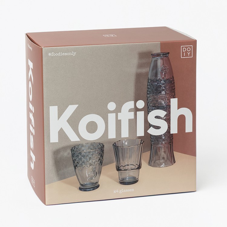 Набор стаканов koifish, голубые (78941)
