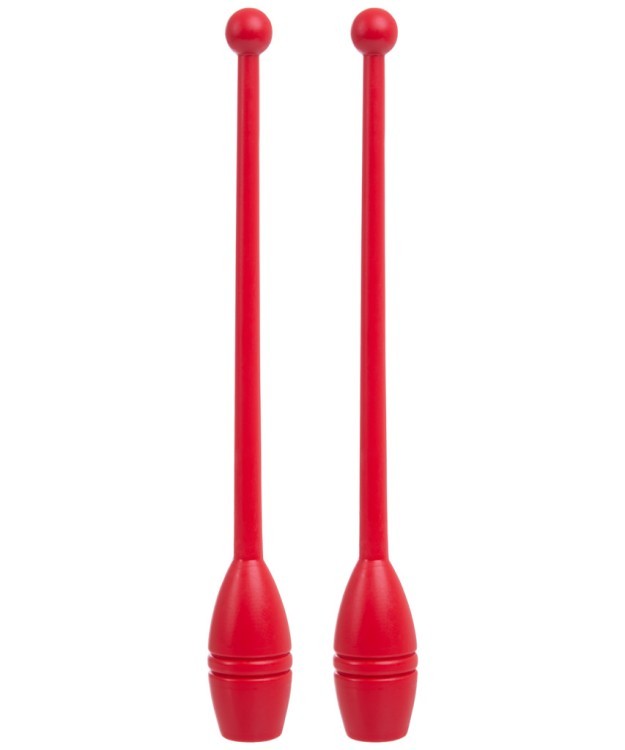 Булавы для художественной гимнастики AC-01, 45 см, красный (848539)