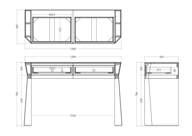 Консоль 2 ящика с золотистой отделкой 120*42*79см (TT-00006823) Консоль 2 ящика с золотистой отделкой 120*42*79см (TT-00006823)