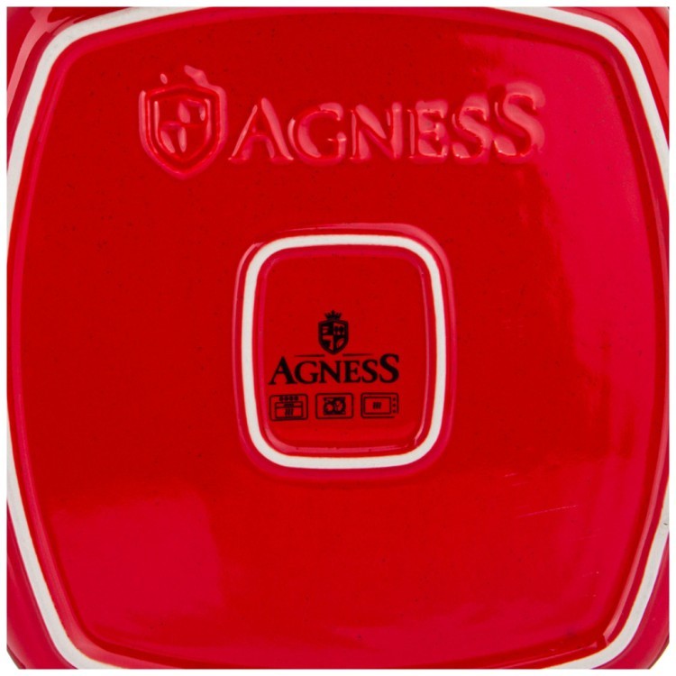 Блюдо для запекания agness "modern kitchen" квадрат. красное 2450 мл 28*24*7,5 см Agness (777-072) Блюдо для запекания agness "modern kitchen" квадрат. красное 2450 мл 28*24*7,5 см Agness (777-072)