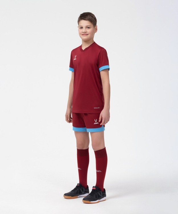 Шорты игровые JOGEL DIVISION PerFormDRY Union Shorts, гранатовый/голубой/белый (2101187)