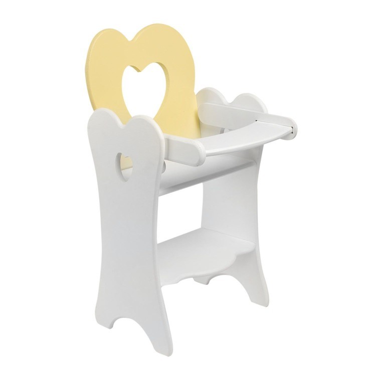 Кукольный стульчик для кормления Мини, цвет: нежно-желтый (PFD120-31M)