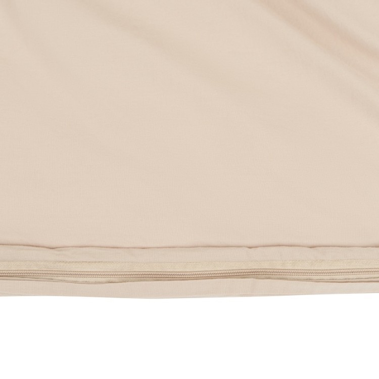 Комплект постельного белья двуспальный бежевого цвета из органического стираного хлопка из коллекции essential (69365)