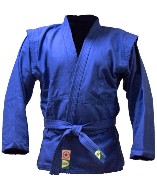 Куртка для самбо JS-302, синяя, р.0/130 (157101)