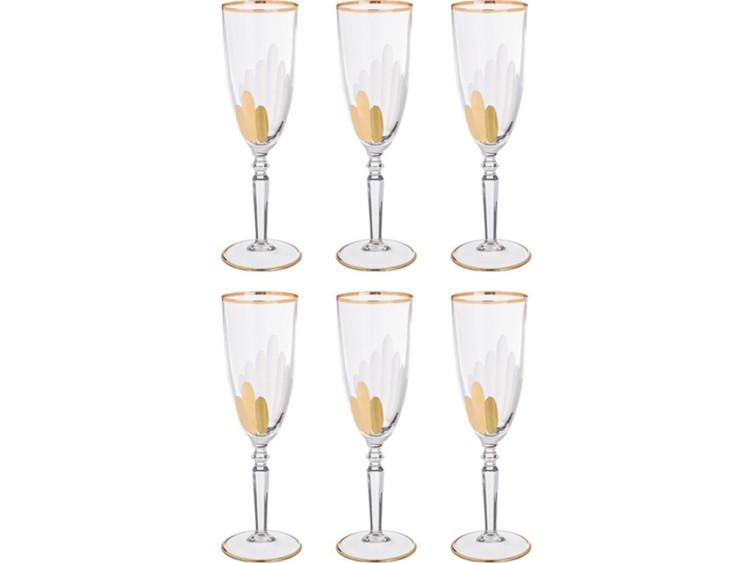 Набор бокалов для шампанского из 6 шт. 200 мл. высота=22 см. SAME (103-578)
