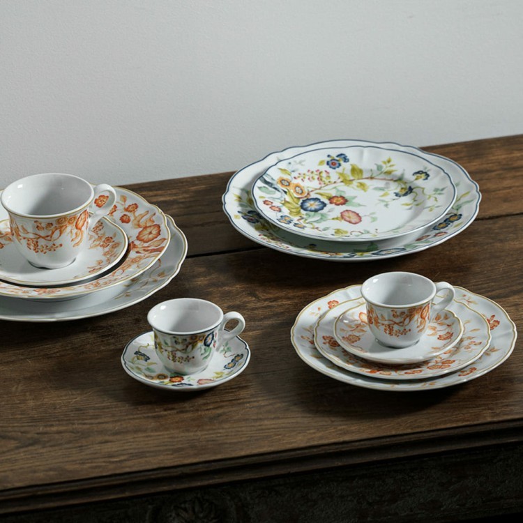Тарелка LFLO032BL004230, фарфор, white, blue, LE COQ Тарелка LFLO032BL004230, фарфор, white, blue, LE COQ