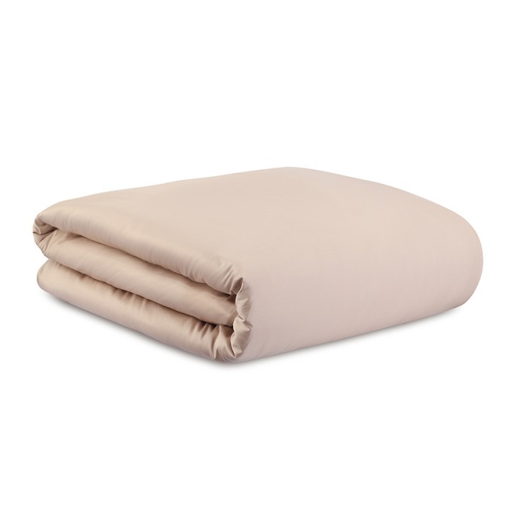 Комплект постельного белья из премиального сатина бежевого цвета из коллекции essential, 150х200 см (79816)