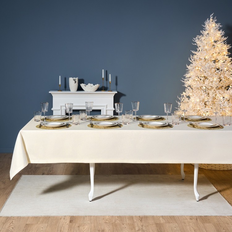 Скатерть  160х300 cm прямоугольная, "феерия. золото", цвет: бежевый, tm lefard, полиэстер 100% (кор= Lefard (986-003-22)